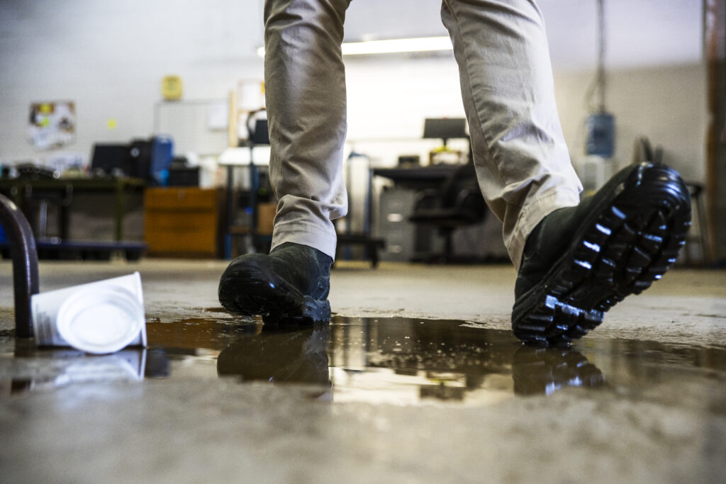 slip and fall in a work environment