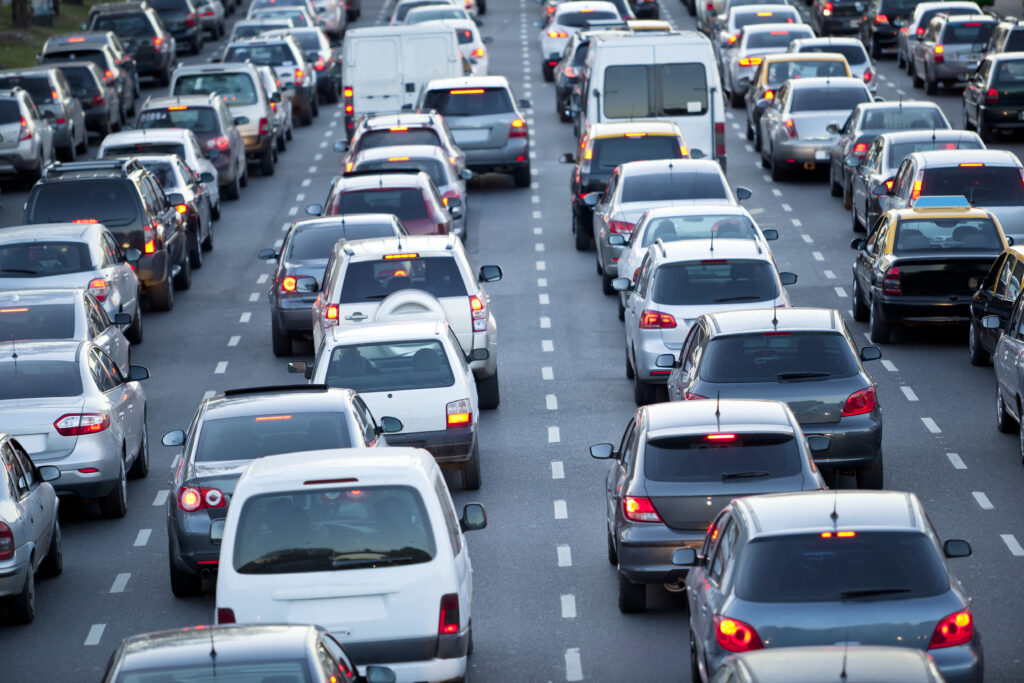 cars on a highway, car accident example