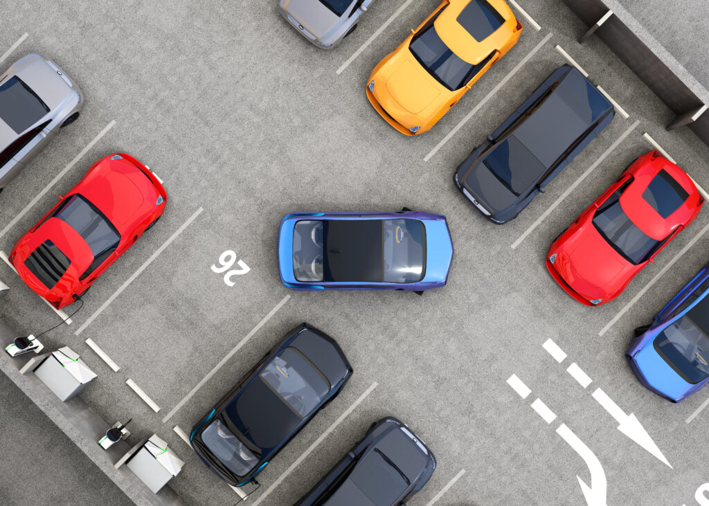 parking lot car accident example