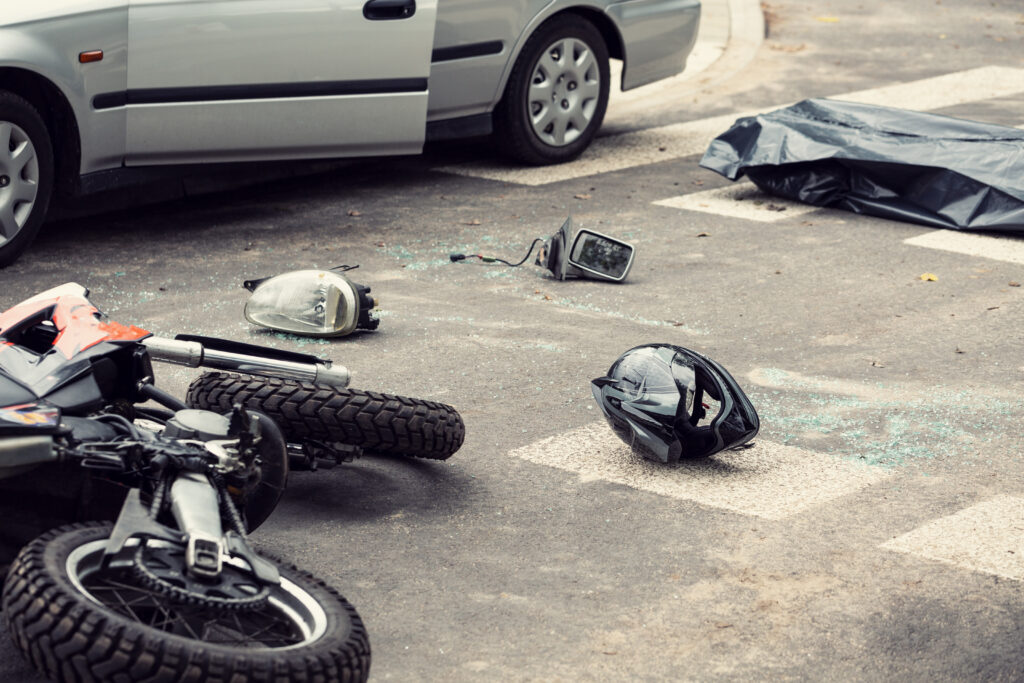 personal injury accident on motorcycle