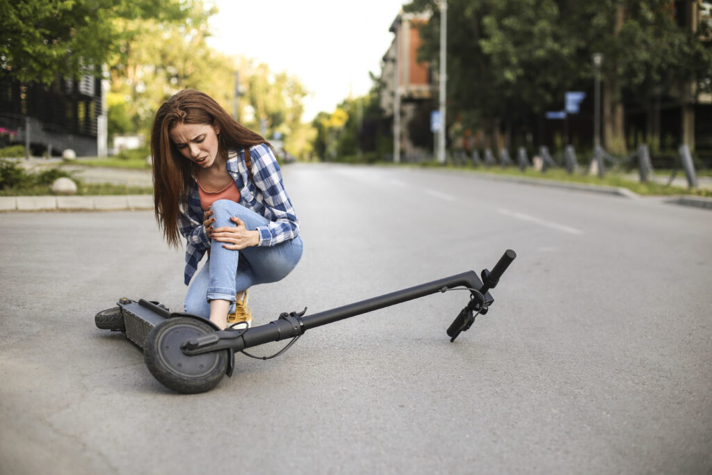 Young woman injured while driving an electric scooter in DC