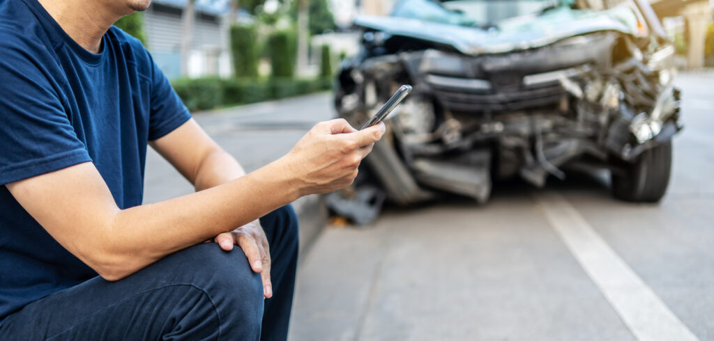 car accident scene in DC