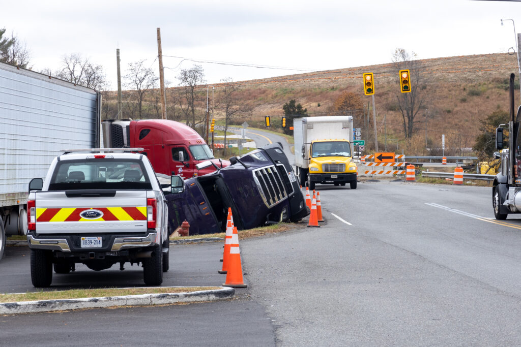 truck accident in virginia running a red light