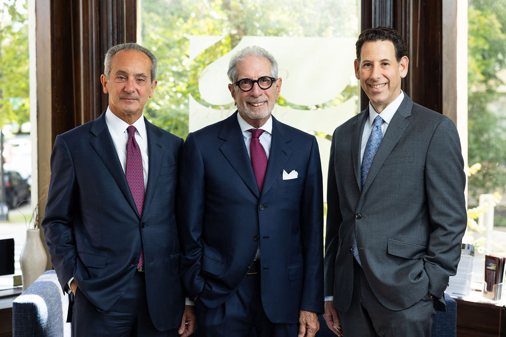Chaikin, Sherman, Cammarata & Siegal attorneys Joseph Cammarata, Ira Sherman, and Allan Siegal together after being named to Best Lawyers for 2027. 