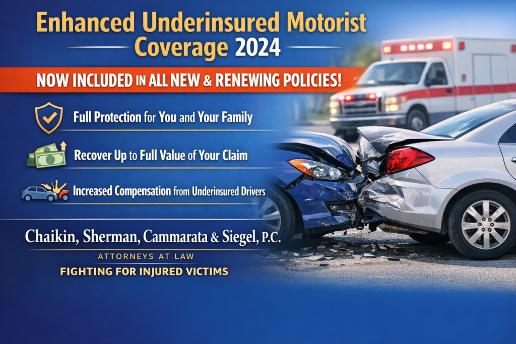 an infograph explaining the changes to Maryland's underinsured motorist coverage laws.